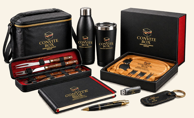 Produtos e embalagens personalizados da Convite Box